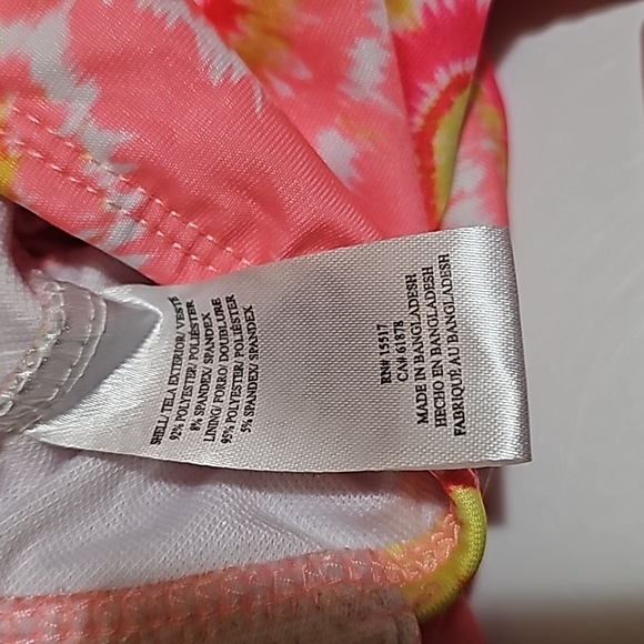 Penelope Mack Baby Girls Tie-Dye Heart Swimsuit Multicolor 12 Months New - Picture 8 of 10